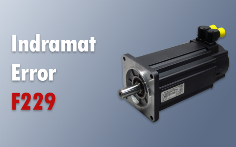 Indramat MSK motor with F229 error title