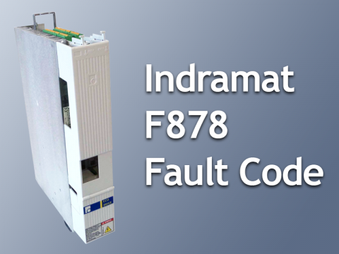Indramat DKC drive controller F878 Title text